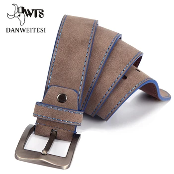 

[DWTS]Fashion belt men designer belts men high quality pin buckle male leather belts for Jeans ceinture homme free shipping