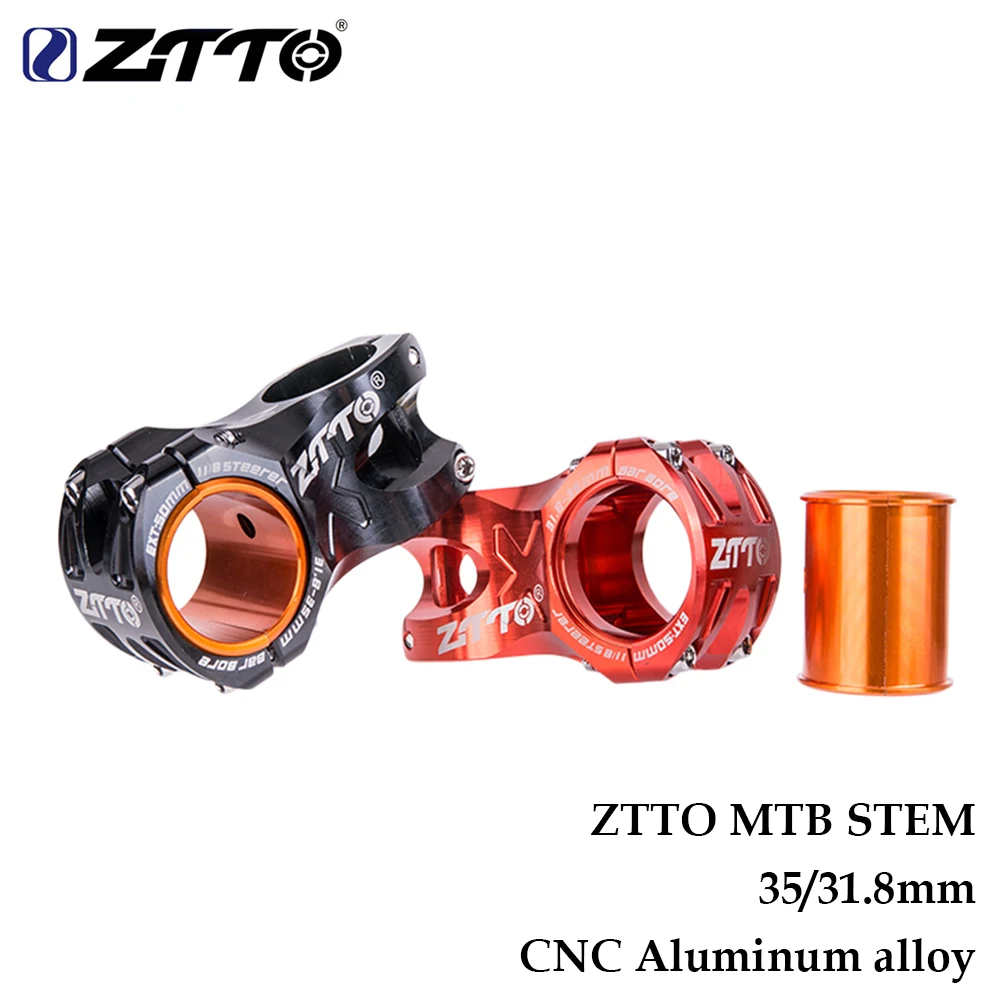 

ZTTO MTB 50mm High-Strength Lightweight Bicycle Stem CNC Aluminum Alloy 0 Degree Rise DH AM Enduro For 35mm / 31.8mm Handlebar