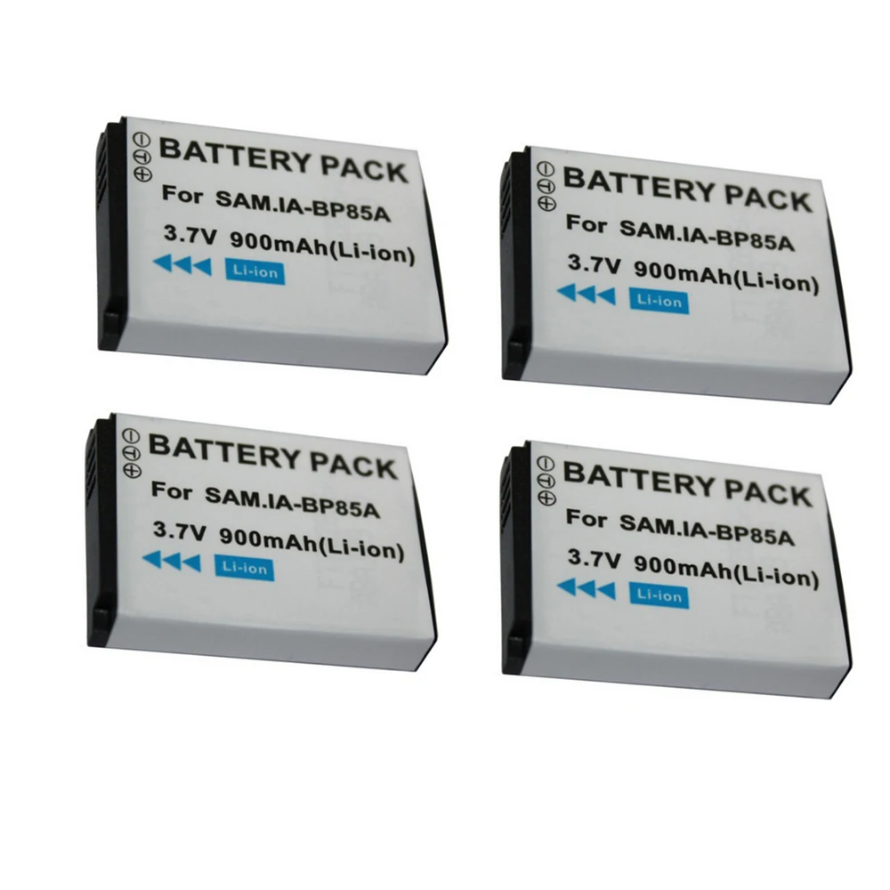 4 шт./лот высококачественный 3 7 в 900 мАч BP 85A Сменный аккумулятор для Samsung PL210 WB210 SH100