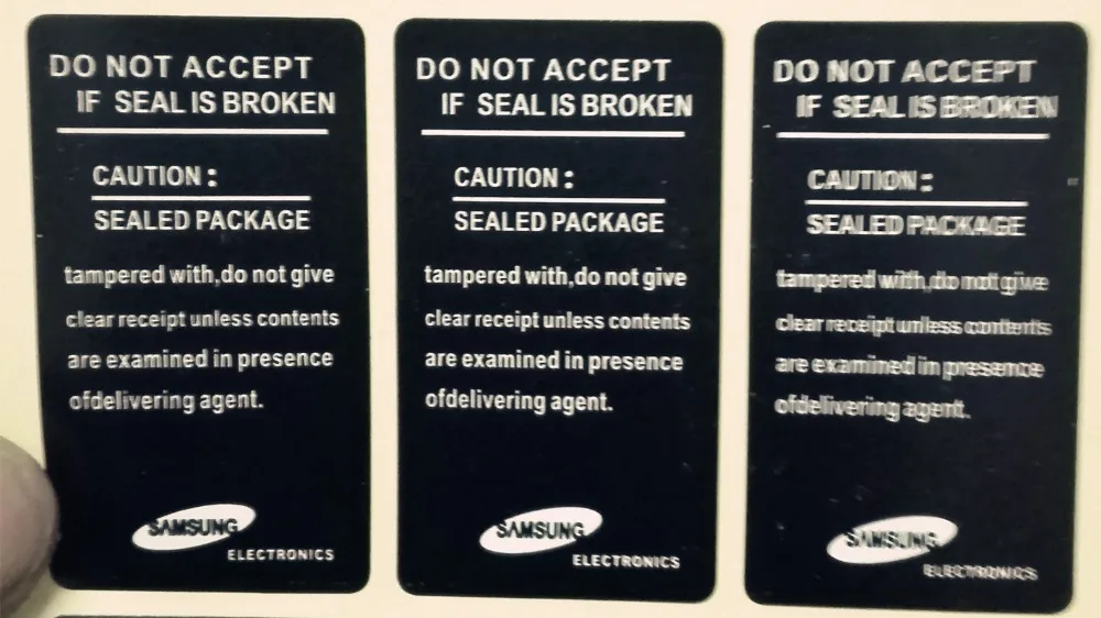 

100 PCS/Lot universal mobile phone seal label sticker samsung Galaxy S4 I9500 S3 S2 delivery free of charge
