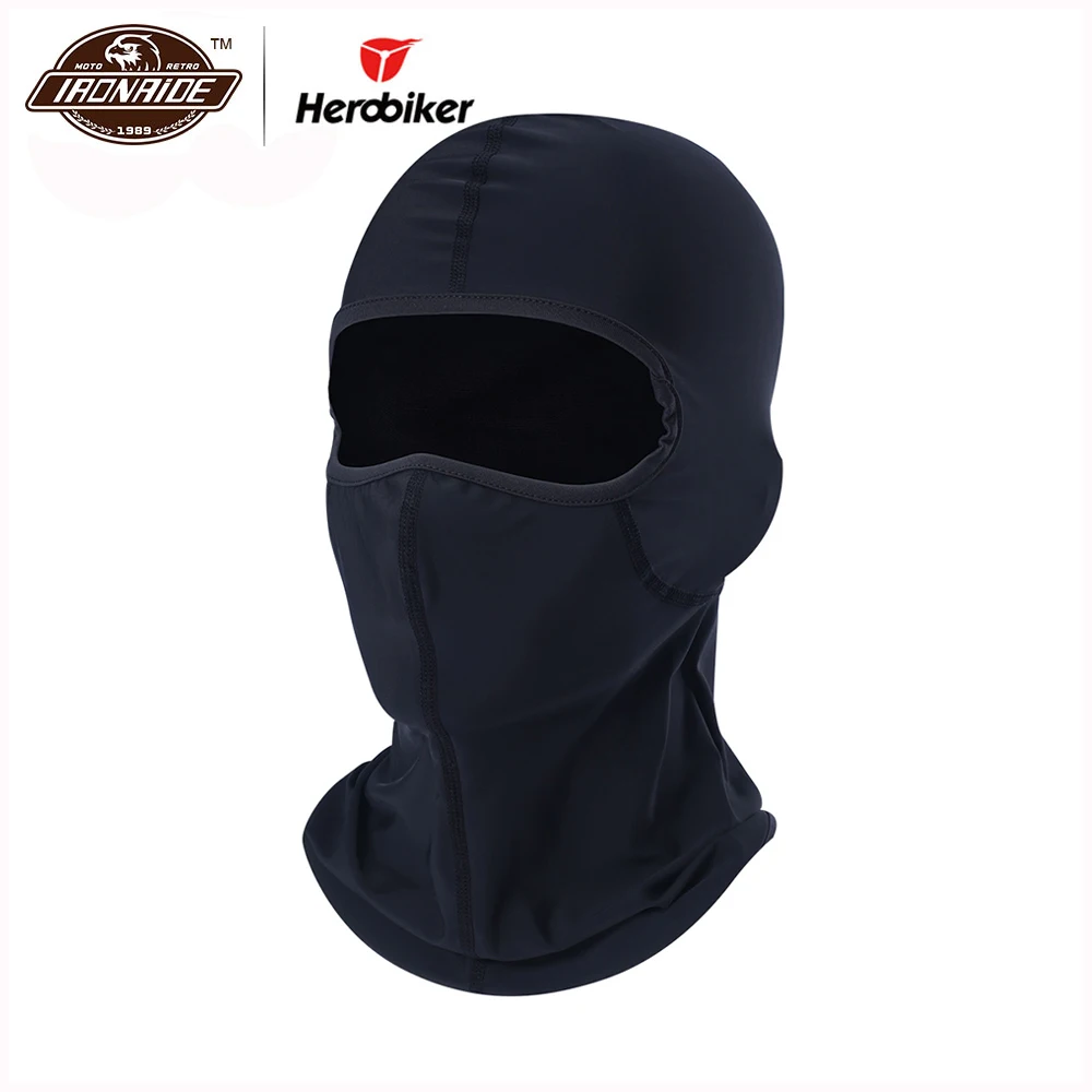 Маска для лица HEROBIKER мотоциклетная унисекс черная Лыжная маска Балаклава