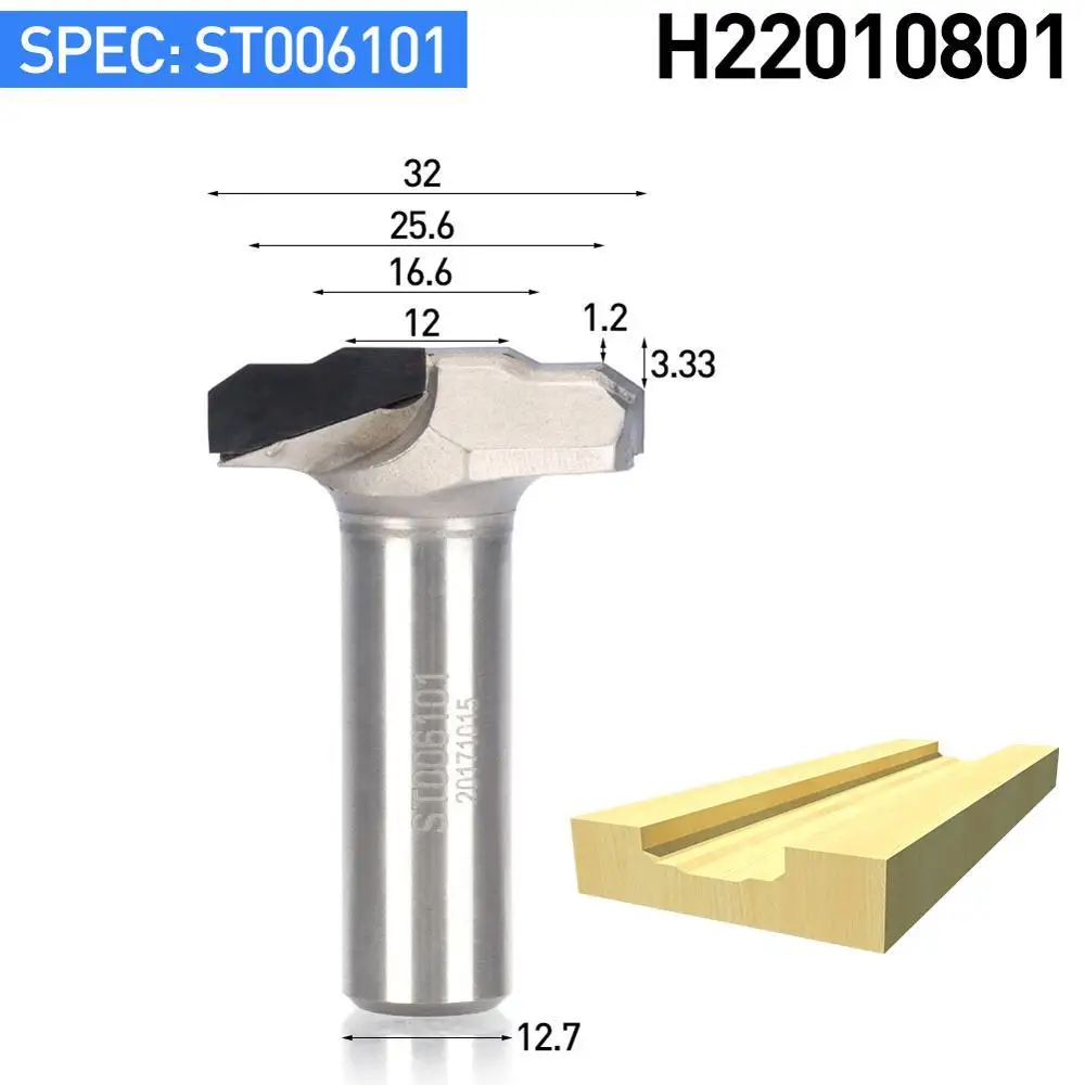 HUHAO 1 шт. 1/" хвостовик алмазное CVD покрытие отделка Концевая фреза деревообрабатывающий резак PCD шпаттер двери шкафа фреза - Длина режущей кромки: H22010801