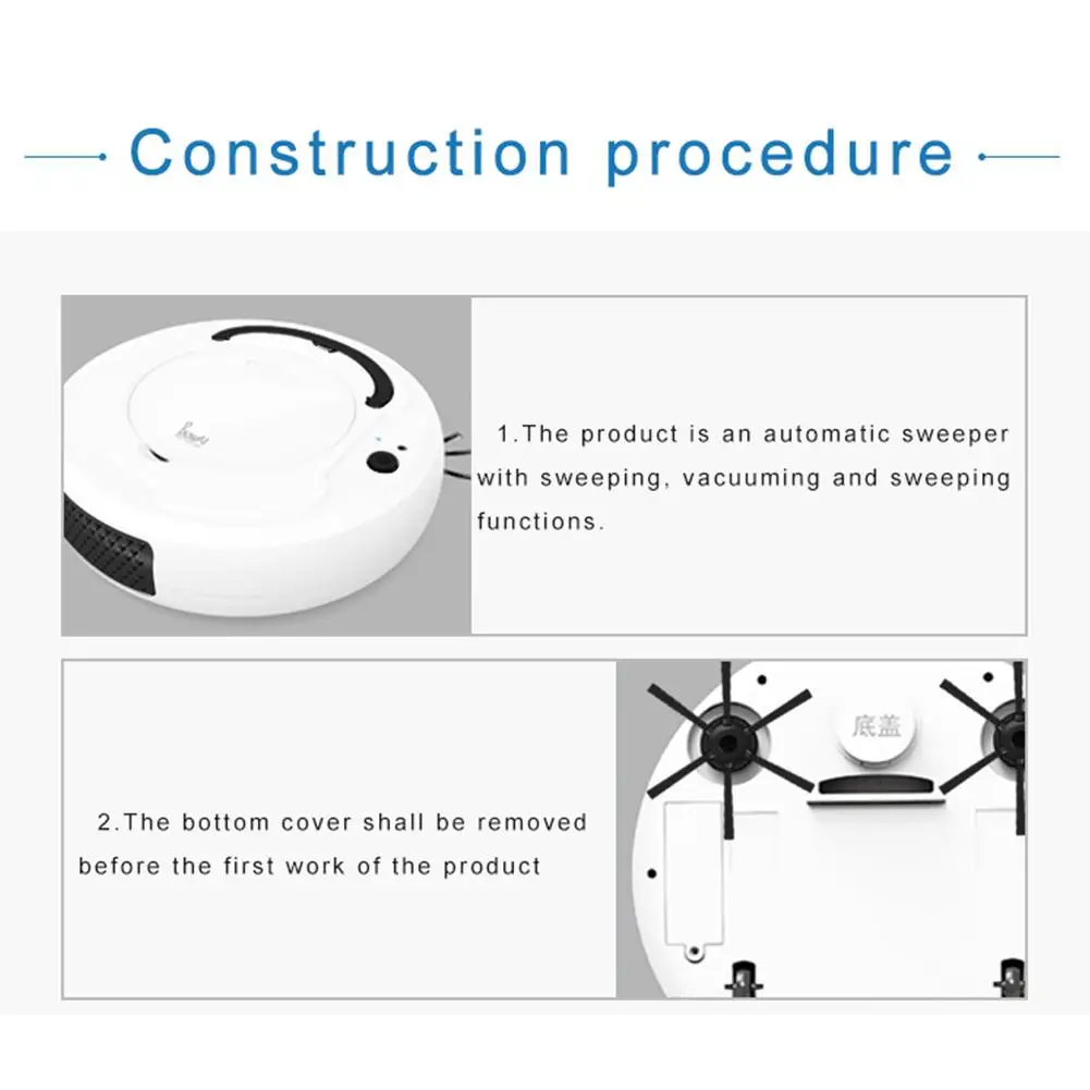 Робот-пылесос мини умный подметальный робот автоматический перезаряжаемый подметальный робот-пылесос