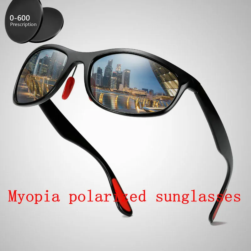 

1.61 Custom Made Myopia Minus Prescription Polarized Lens Summer Style New Outdoor Sports Colorful Polarized Sunglasses FML