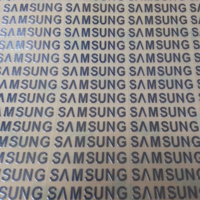 YONGYANFEI 3.1X0.6 سنتيمتر 10 قطع/الفضة لصق سامسونج galaxy S3 s4 s5 المعادن ملصقات شعار الهاتف المحمول المعادن ملصق شحن مجاني