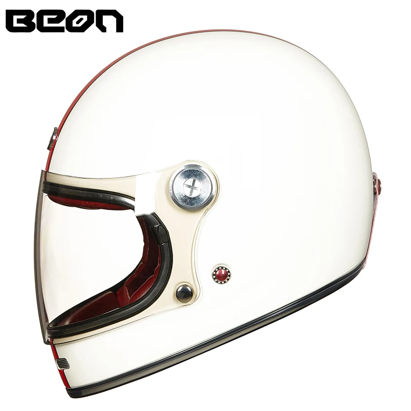 Новое поступление бренд BEON moto rcycle шлем винтажный скутер открытый шлем 3/4 moto casco GFRP материал шлем ECE B109 - Цвет: 4