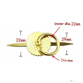 

Bulk Antique Yellow/Gold Cabinet Knobs and Handles Furniture Knobs Kitchen Drawer Cupboard Ring Pull Handles Furniture Fittings