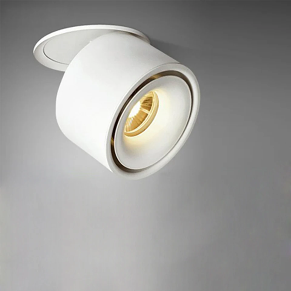 

YooE Downlight 5W 7W 12W Embedded Mounted COB Led downlights Bedroom Living room Adjustment angle Ceiling Spot light