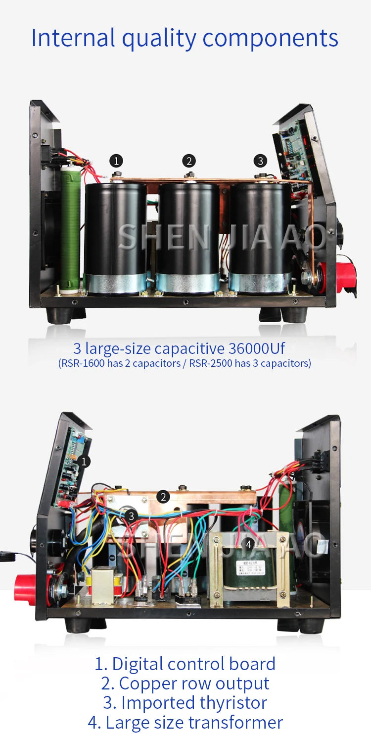 RSR-1600 конденсатор хранения энергии сварочный аппарат штифтового шва 220V конденсатор болт вывеска сварочная машина изоляция сварочная машина