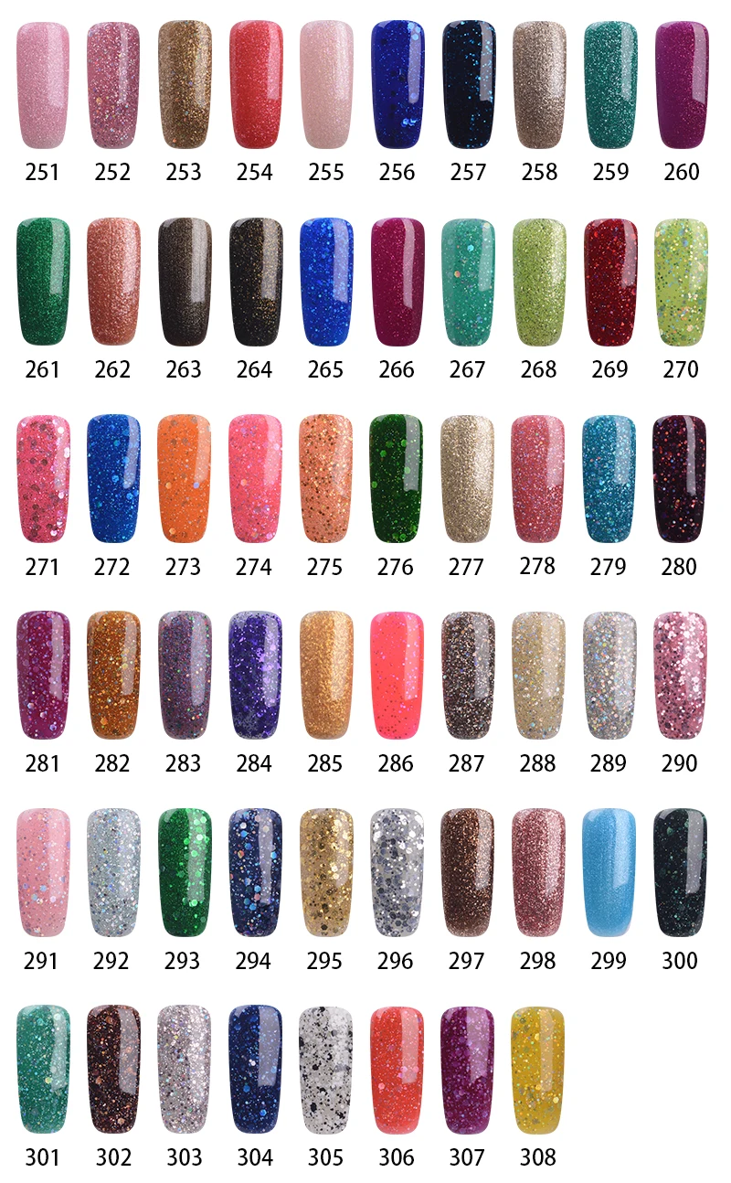 RS NAIL Gel Varnish 308 Colors Gel Nail Polish French Manicure Nail Art Gel lak UV Resin Unhas de Gel Wholesale for Salon 15ml