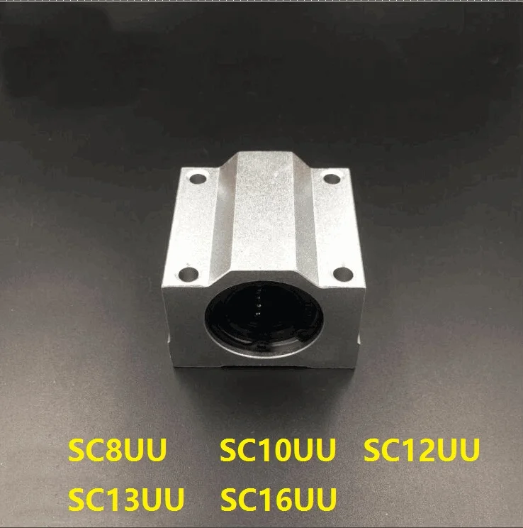 10 шт./лот линейный блок подшипников SC8UU SC10UU SC12UU SC13UU SC16UU линейных для вала рельса