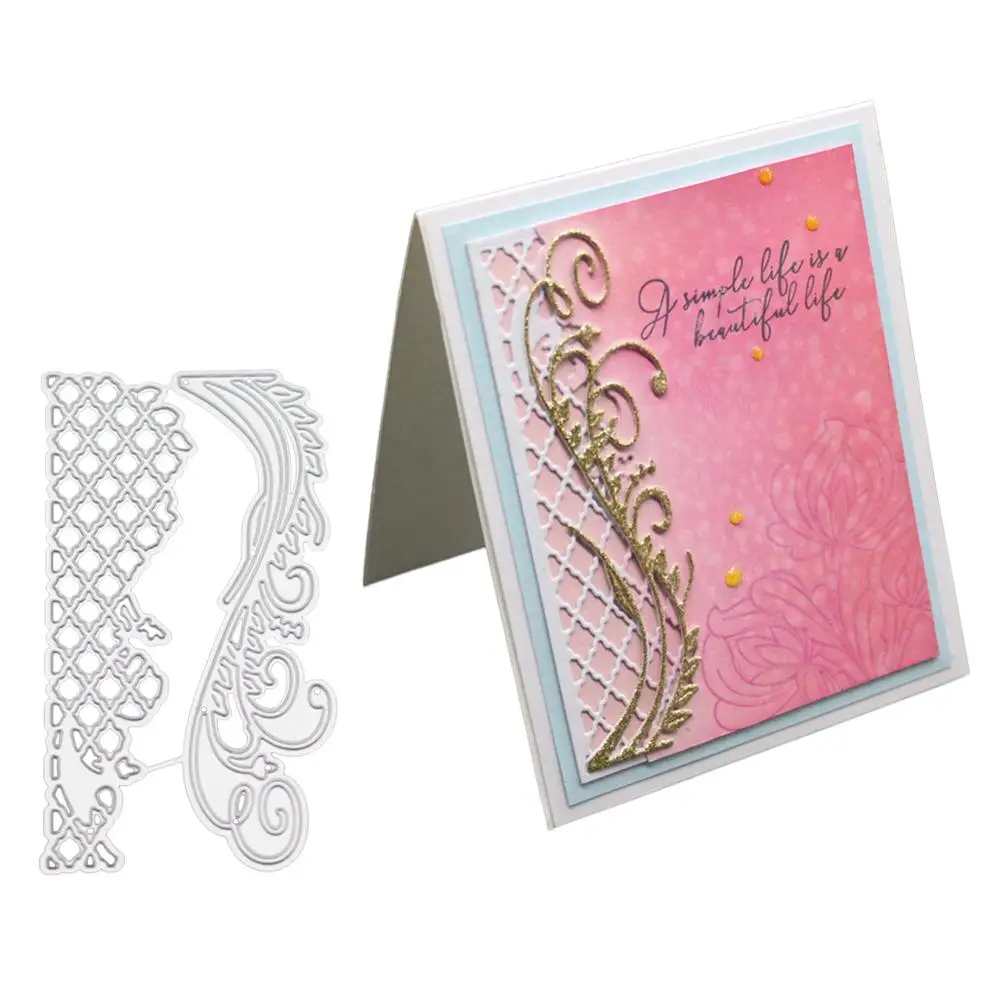 

Irregular Frame Cutting Dies Metal Lace Stencil And Stamps For DIY Scrapbooking Embossing Card Making Lattice Dies New 2019