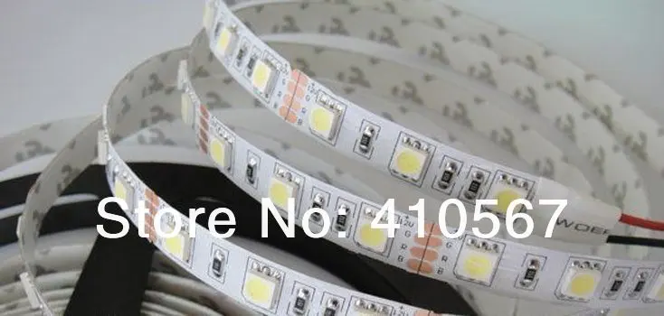 Бесплатная доставка 12 в 5050 SMD Светодиодная лента белый/теплый