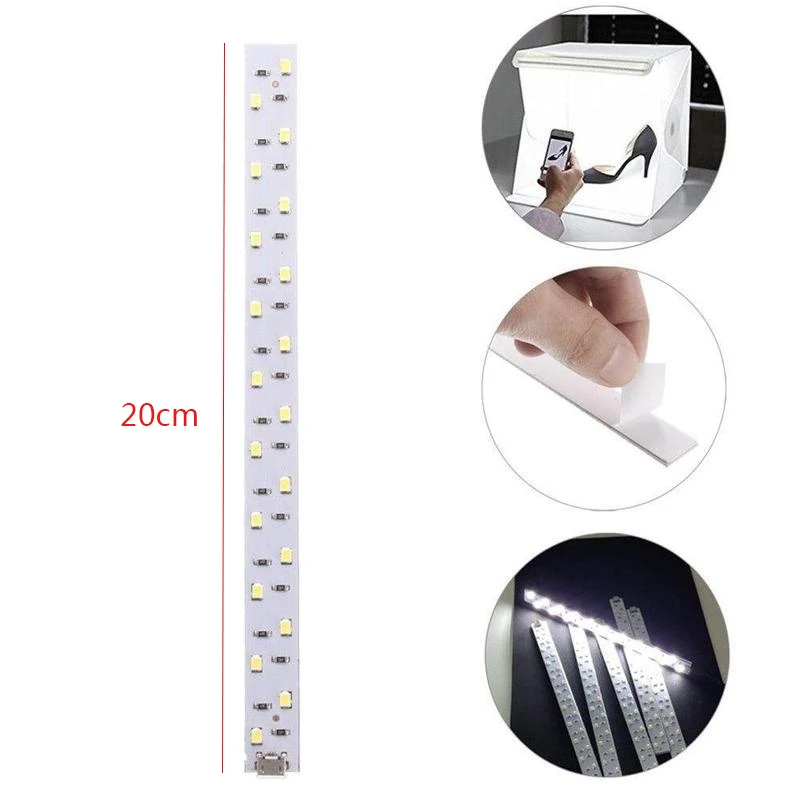 

20Cm Photo Box Led Light Strip For Photo Studio Box The Raw Of Led Light For Photography Light Box Studio Accessories #8
