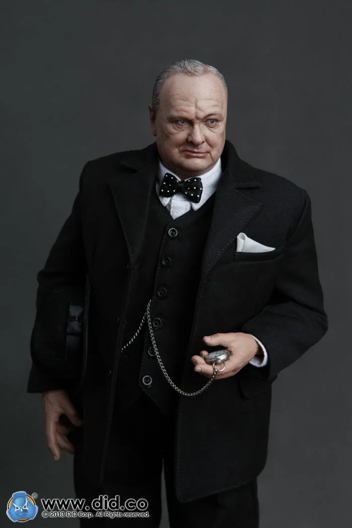 

DID UK PM Churchill doll 1: 6 scale model with 2 Headsculpts 12" action figure doll finished product