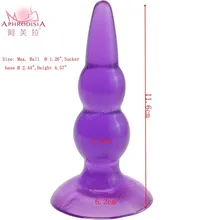 APHRODISIA lila anal perlen Super Große Größe Analplug Spielzeug Butt Plug, Booty BeadsFor männlichen und weiblichen geschlechtsprodukte für Männer frauen