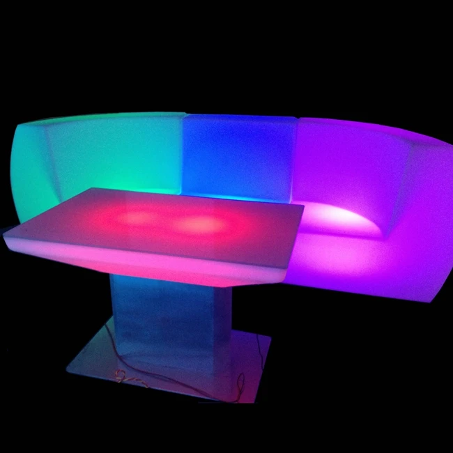 Waterproof Portable light bar coffee table/ PE RGB led cocktail bar table SK-LF20 (D66*H110cm)  2pcs/Lot