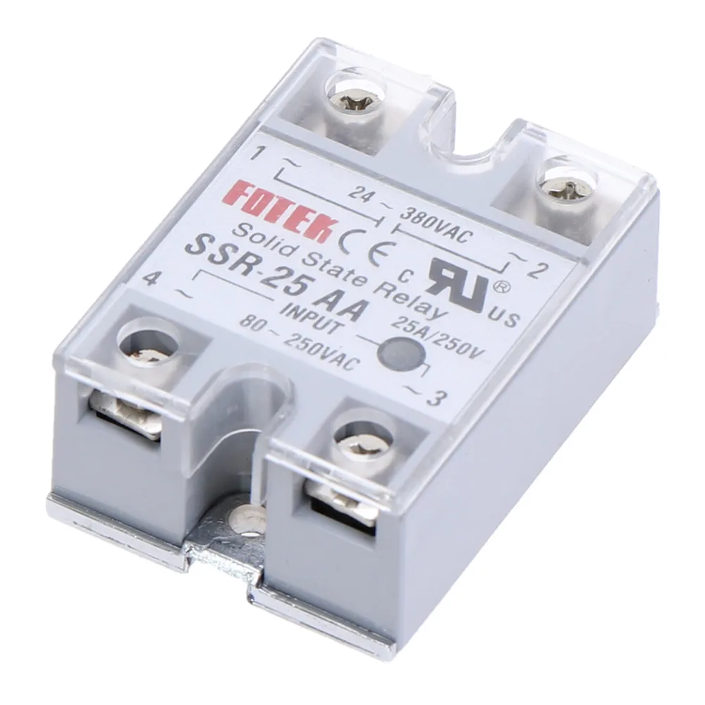 1 шт. SSR 25AA 25 AA твердотельный релейный модуль 80 250V AC вход 24 380VAC 25A|solid state relay|state relay