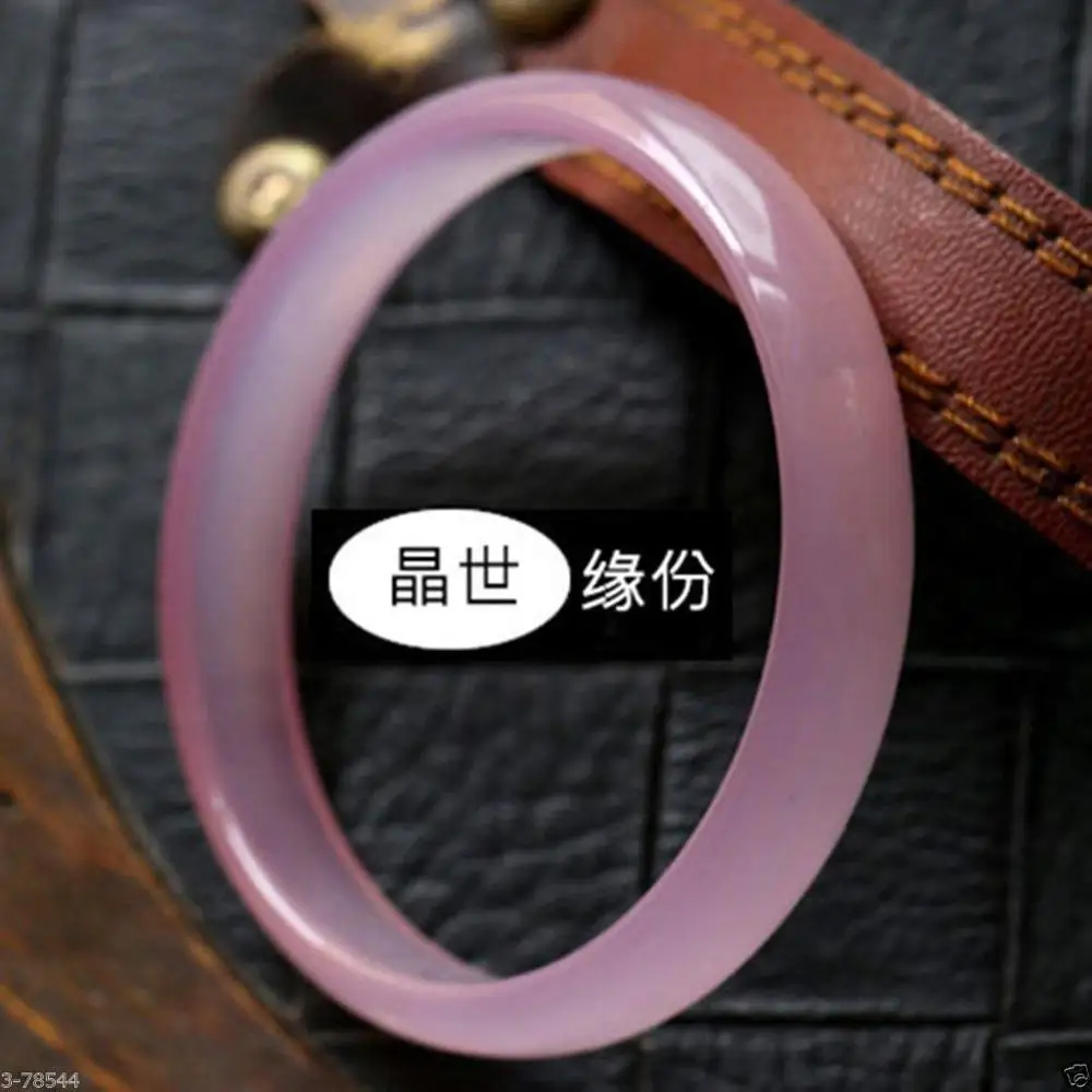

Natural purple Moss Agate Aquatic Weeds Agate Jade Bangle Bracelet 56--64mm