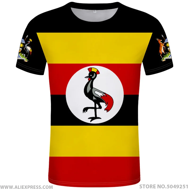 

UGANDA t shirt diy free custom made name number uga T-Shirt nation flag ug ugandan country college photo logo print text clothes