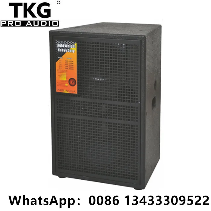 TKG DS-115 500 W 15 дюймов 2-полосная полный способ 15 ''громкоговоритель профессиональный динамик 15 дюймов Полнодиапазонный динамик