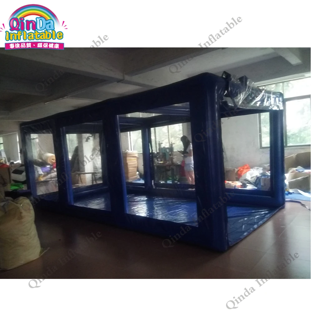5m Inflatable Car Cover Tent For Wash Transparent Pvc Tarpaulin