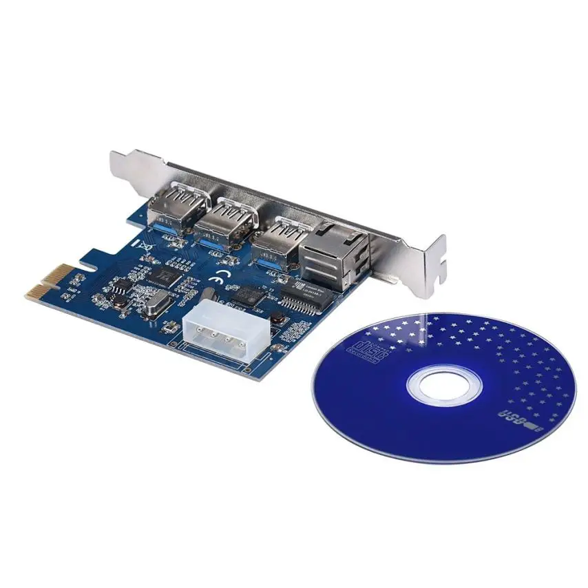 Factory price Gigabit Ethernet Network LAN 3 Port USB 3 0 To PCI E Card PC