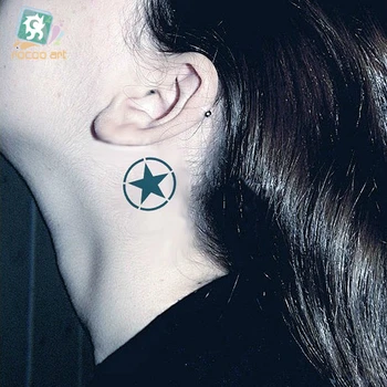 

HC-74 Waterproof Temporary Tattoo Stickers Men And Women Sexy Of The Neck Behind The Ear Personalized Flash Fake Tattoos