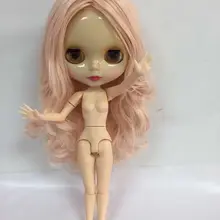 Стоимость цельная кукла без одежды blyth кукла, розовые волосы фабричная кукла, подходит для DIY Изменить игрушка BJD для девочек