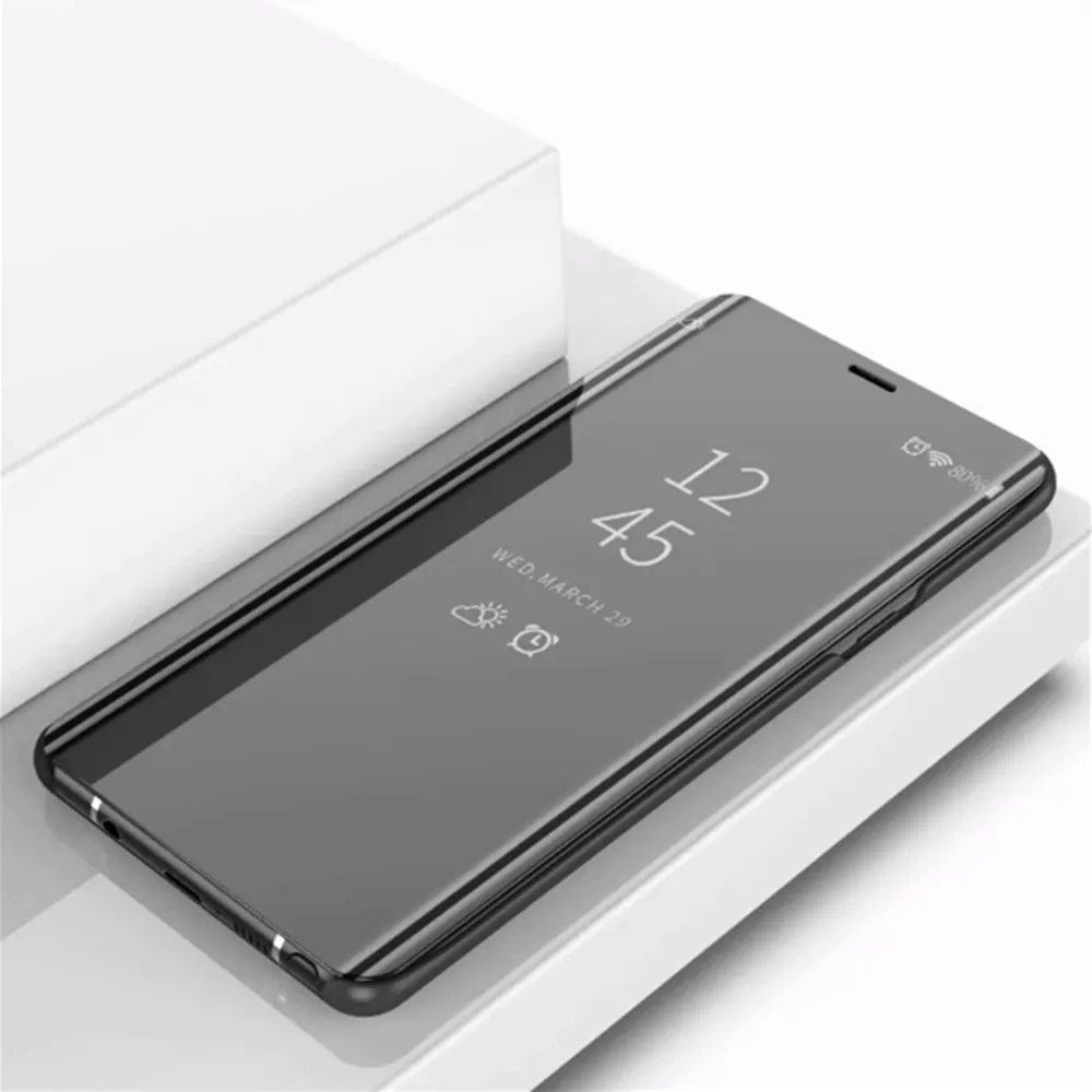 Case on for iphone 5 5s SE plating Mirror Flip wallet for iphone 6 6s 7 8 stand phone case for iphone 6 7 8 plus cover 4 (4)