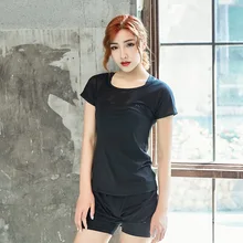 2 шт. женские комплекты для йоги фитнеса рубашка с открытыми плечами+ брюки леггинсы набор для спортзала тренировки пикантная спортивная одежда леггинсы одежда для бега