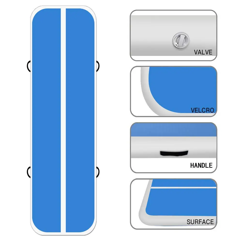 7M8M10M)* 2 м* 0,2 м надувной гимнастический AirTrack Tumbling воздушный трек батут для домашнего использования/тренировок/Черлидинга/пляжа