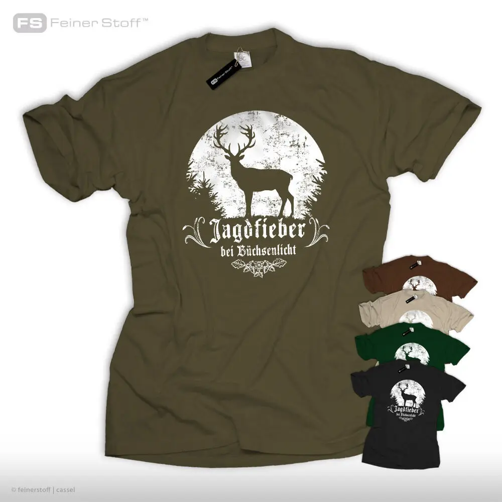 Охотничья футболка Jagdfieber Bei охотничий свет Latein Jagd Fun Revier Hirsch Geschenk Мужская 2019 новая