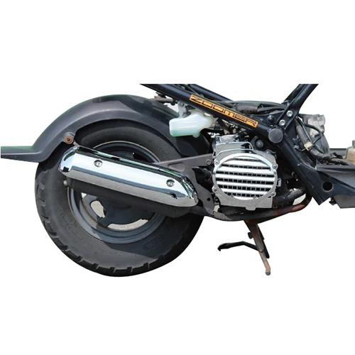 Мотоцикл Скутер хром/имитация углеродного волокна охлаждающая коробка крышка вентилятора крышка для HONDA DIOZ4 SCOOPY AF58 ZOOMER
