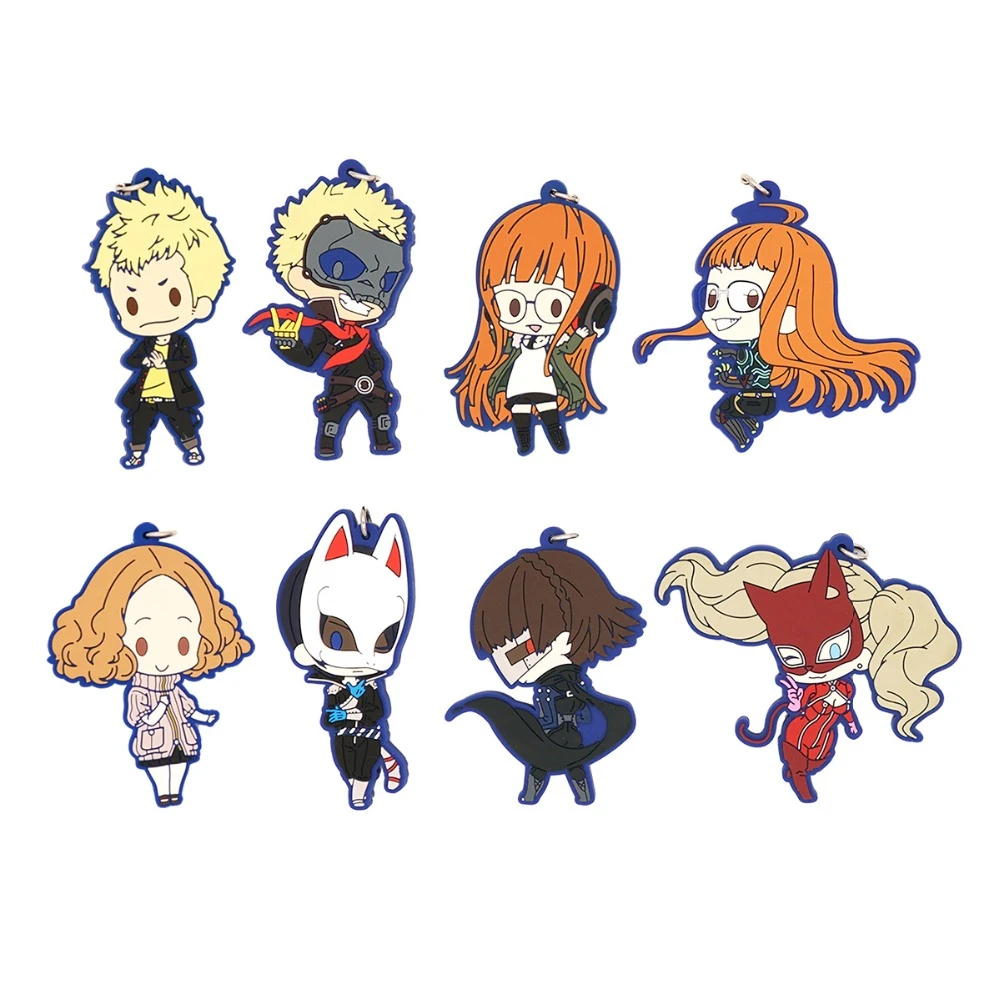 ペルソナ5アニメp5双葉さくら隆二坂本アンtakamaki祐介kitagawaストラップラバーキーホルダー Null Aliexpress