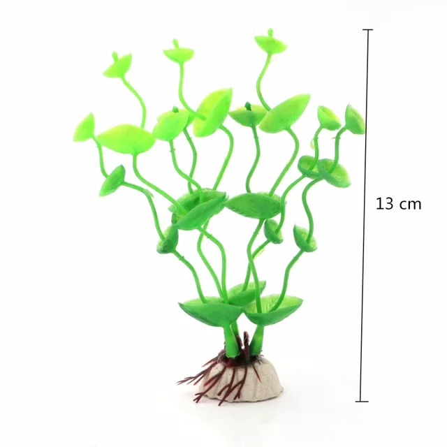 Artificial Aquatic Plant Ornaments Aquarium Fish Tank Green Water Grass Decor Landscape Decoration 13cm 2