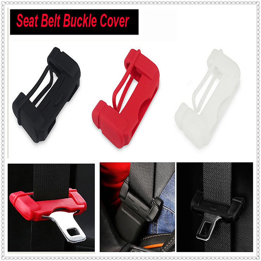 Car Safety Belt Buckle Covers Silicon Seat Protector for Honda Crosstour CR-Z S C EV-Ster AC-X HSV-010 NeuV S660 Project D M