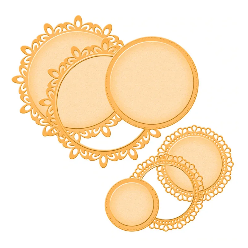 

Eastshape Lace Dies Metal Cutting Dies Scrapbooking for Card Making DIY Embossing Cuts New Dies for 2019 Round Pattern Ring