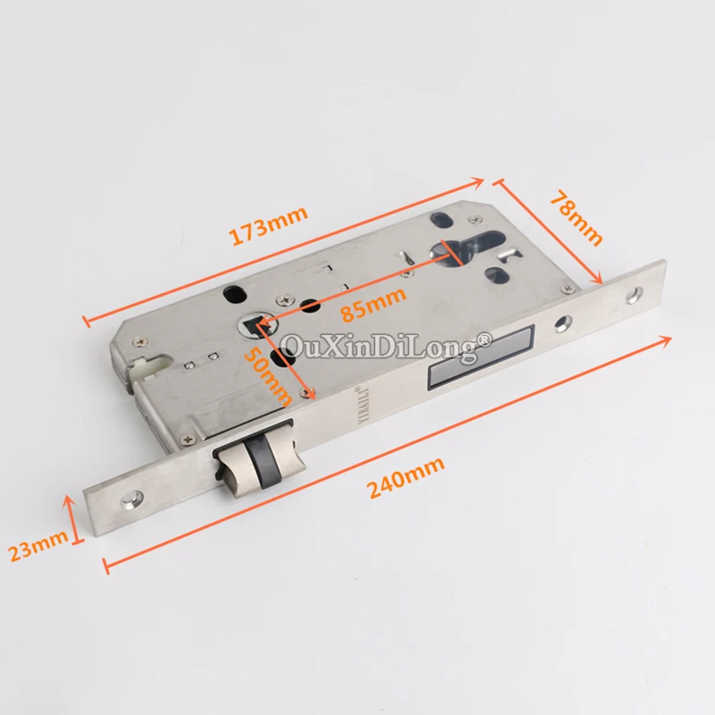  Elegant Luxury Mute Mortise Door Lock Set Genuine Leather Interior Entry Silent Door Lever Lock for - 33032725338