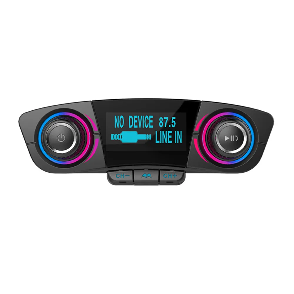 

BT06 Car MP3 Player Car USB Charger FM Radio Bluetooth Touch Aux Modulator Support TF Card Line in Auto Interior Accessories