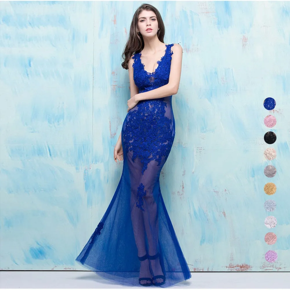 Summer Sexy Dresses 2017 Women Evening Party Mermaid