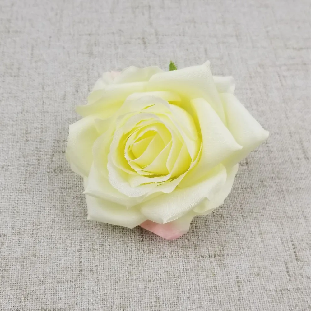 Искусственный цветок 8 см Шелковая Роза цветок глава Свадебная вечеринка украшения дома DIY ВЕНОК записки Подарочная коробка ремесло 1 шт