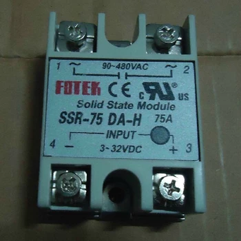

2pcs solid state relay SSR-75DA-H 75A DC TO AC SSR 75DA H relay solid state Resistance Regulator