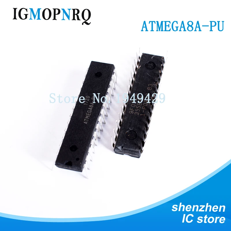

5PCS ATMEGA8A-PU ATMEGA8A ATMEGA8-PU DIP20 microcontroller -MCU AVR 8KB, 512B 16MHz 1KB EE SRAMNew