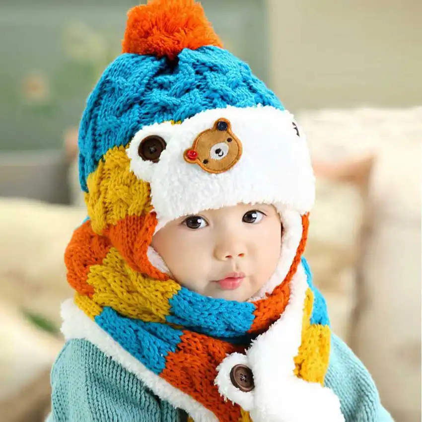 childrens hats and scarves