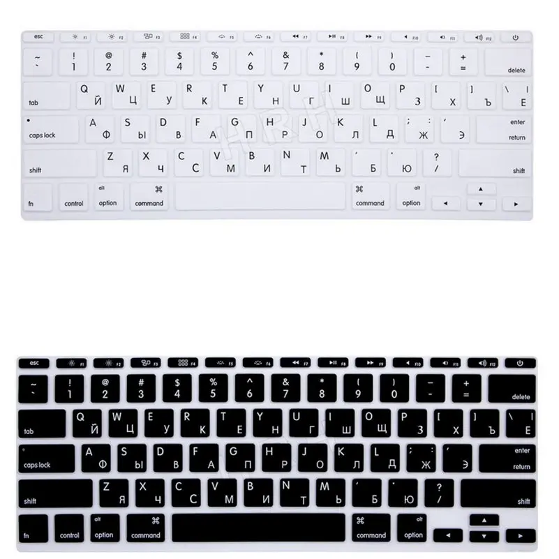 RUSSIAN Letter Silicone US Keyboard Cover Skin Protector Protective FILM for Apple MacBook Air 11.6 Inch For Mac Air 11