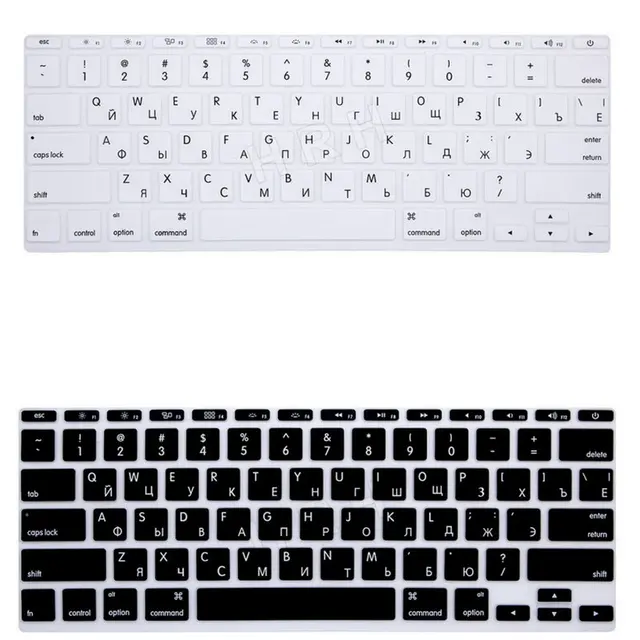 2pcs russian letter silicone us keyboard cover skin protector keyboard cover that covers letters