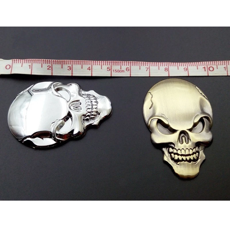 2 шт. металлическая эмблема в виде головы дьявола 3 м|emblem sticker|skull metalskull emblem |