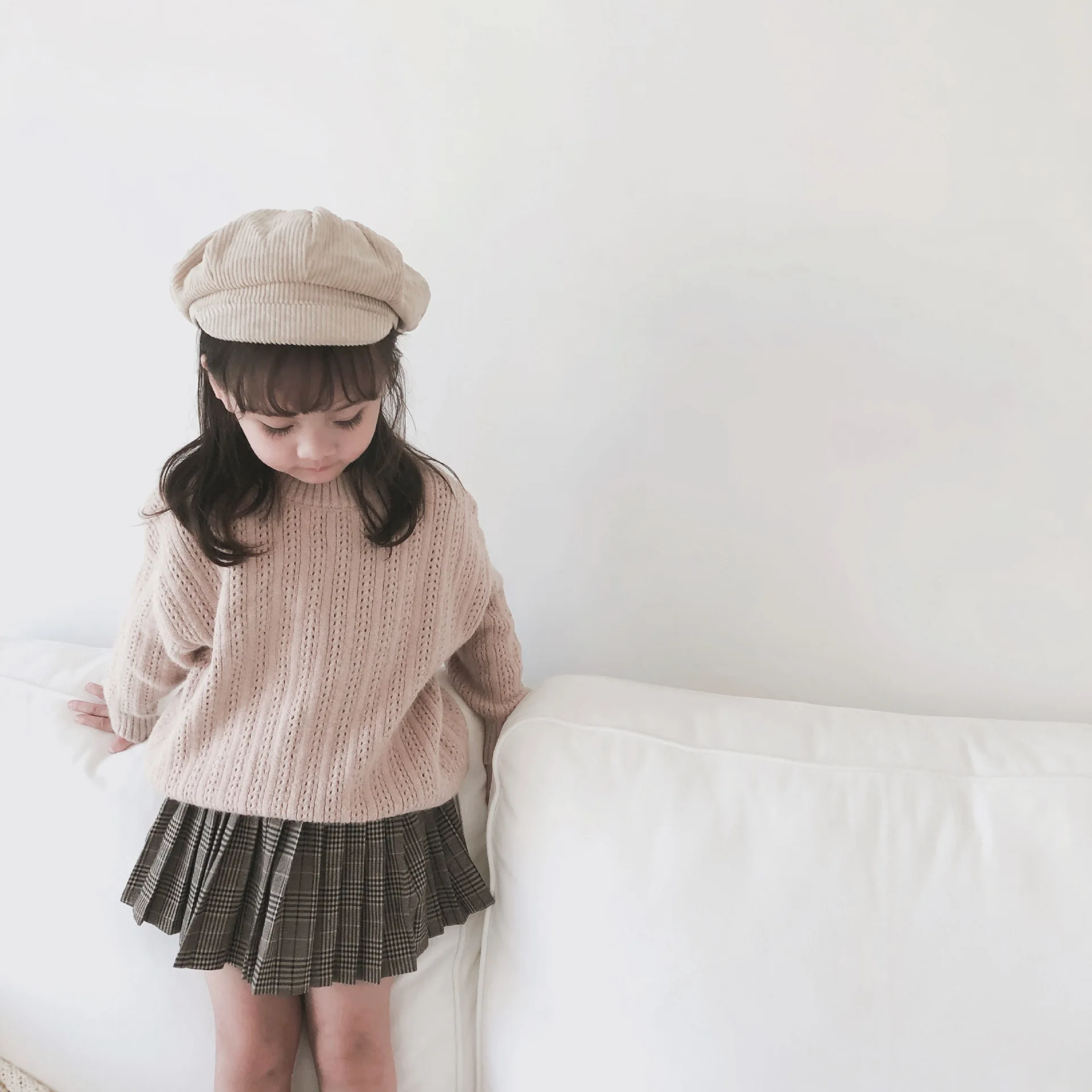 

2019 Hot Selling Girls Knitted Sweater Autumn Baby Pullover Sweaters Kids Clothes 2-7Years