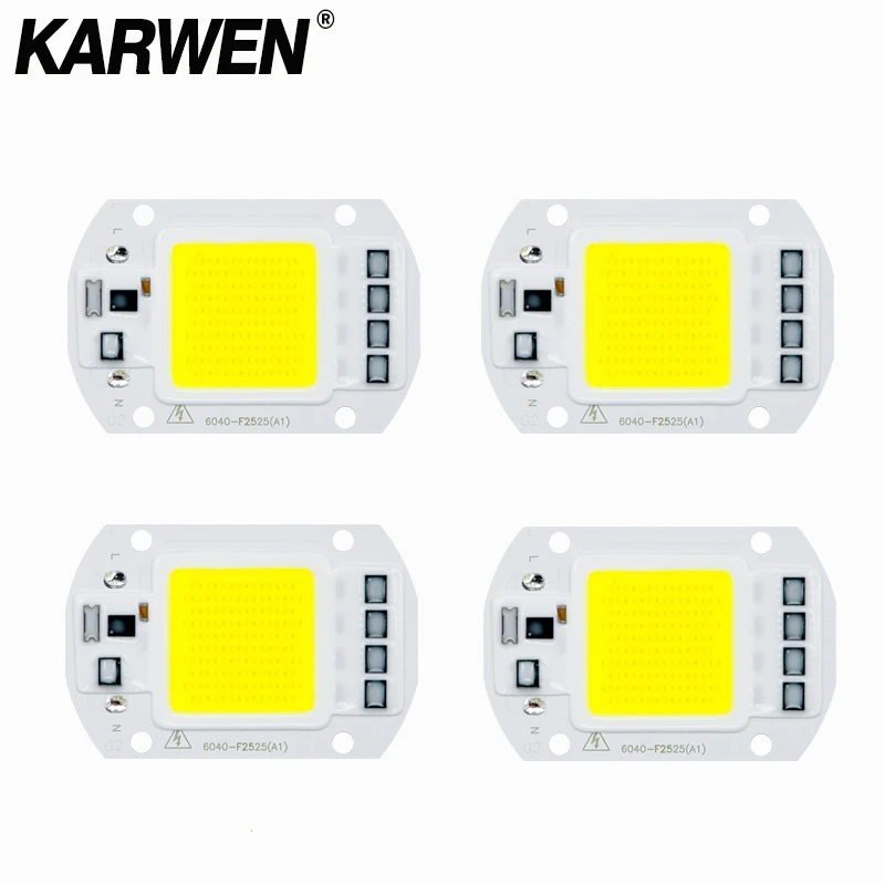 KARWEN 110V 220V COB Чип для светодиодной лампы 20W 30W 50W Smart IC нет необходимости в входе
